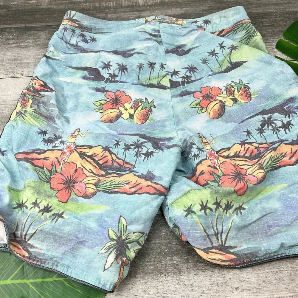 Rip Curl Surf Tropical Board Shorts Swim Trunks Men’s‎ Size S